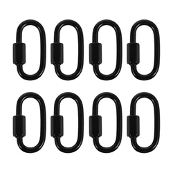 Carabiner Trailer Connector D Shape Locking Looks Links Quick Rope Lifting Hooks Safety Locking