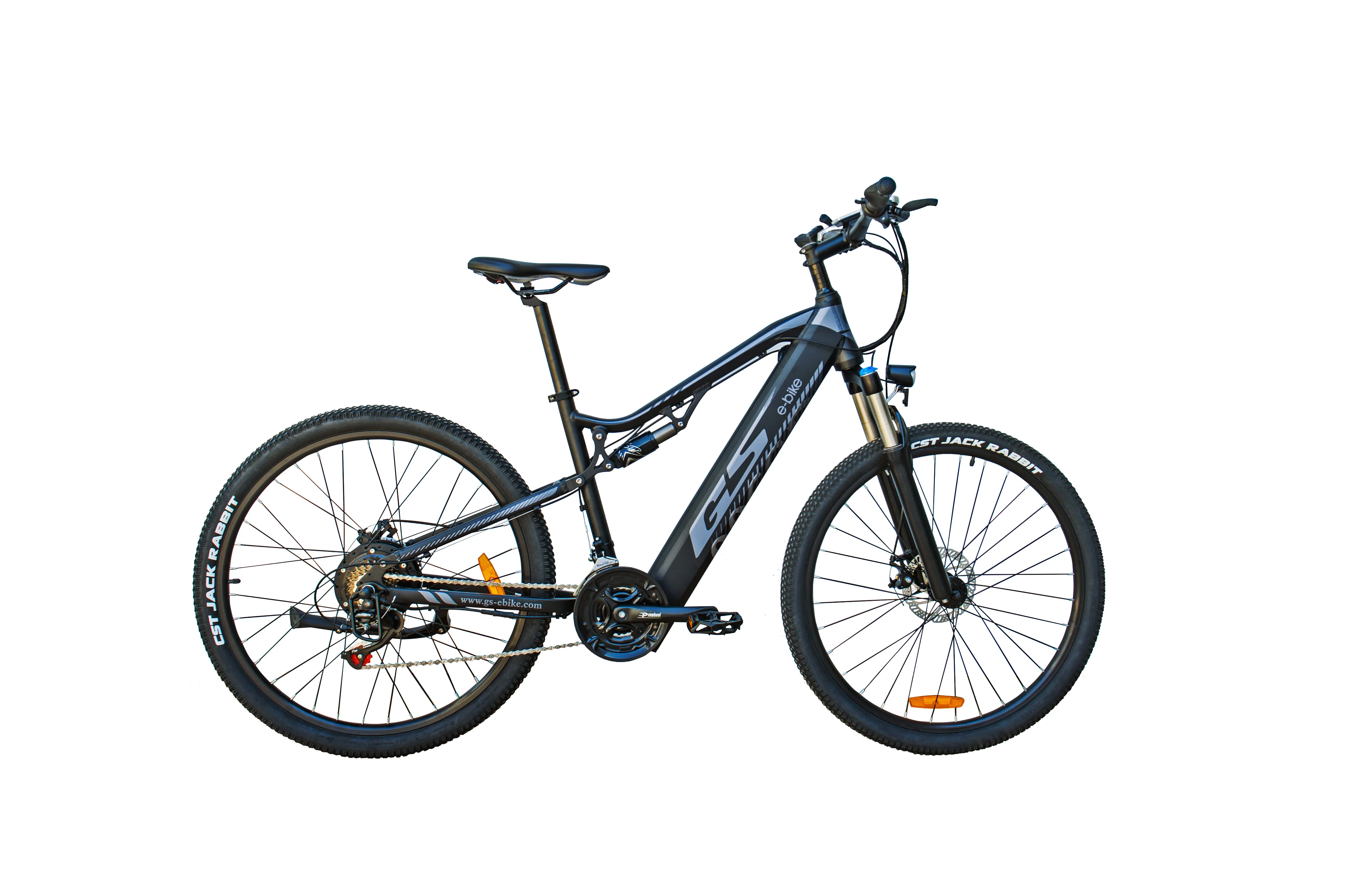 Aluminum Alloy Electric Bicycle with Strong Rear-Drive Engine Tires, Convenient Low Noise Ebike, New Full Suspen