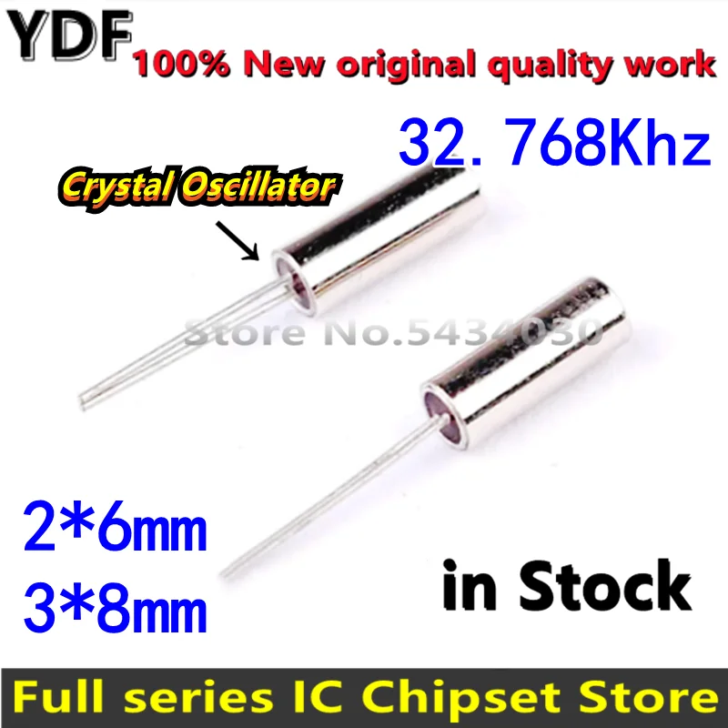 10pcs-100-New-32-768-kHz-32-768k-Hz-32768-Crystal-Oscillator-3x8mm ...