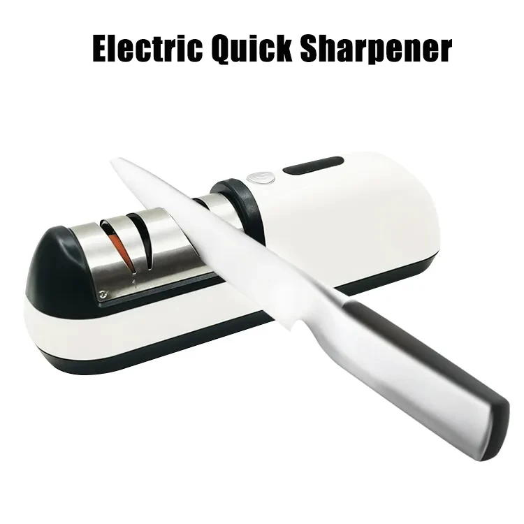 ElectricKnifeSharpenerUSBRechargeableAutomaticAdjustableKitchen