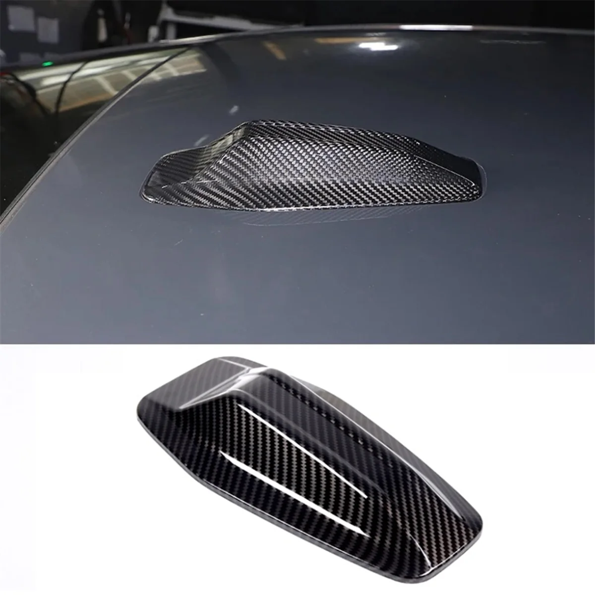 자동차 지붕 상어 핀 장식 안테나 커버 트림, ABS 탄소 섬유, BMW 4 시리즈 G22 G23 G26 2022 2023 액세서리
