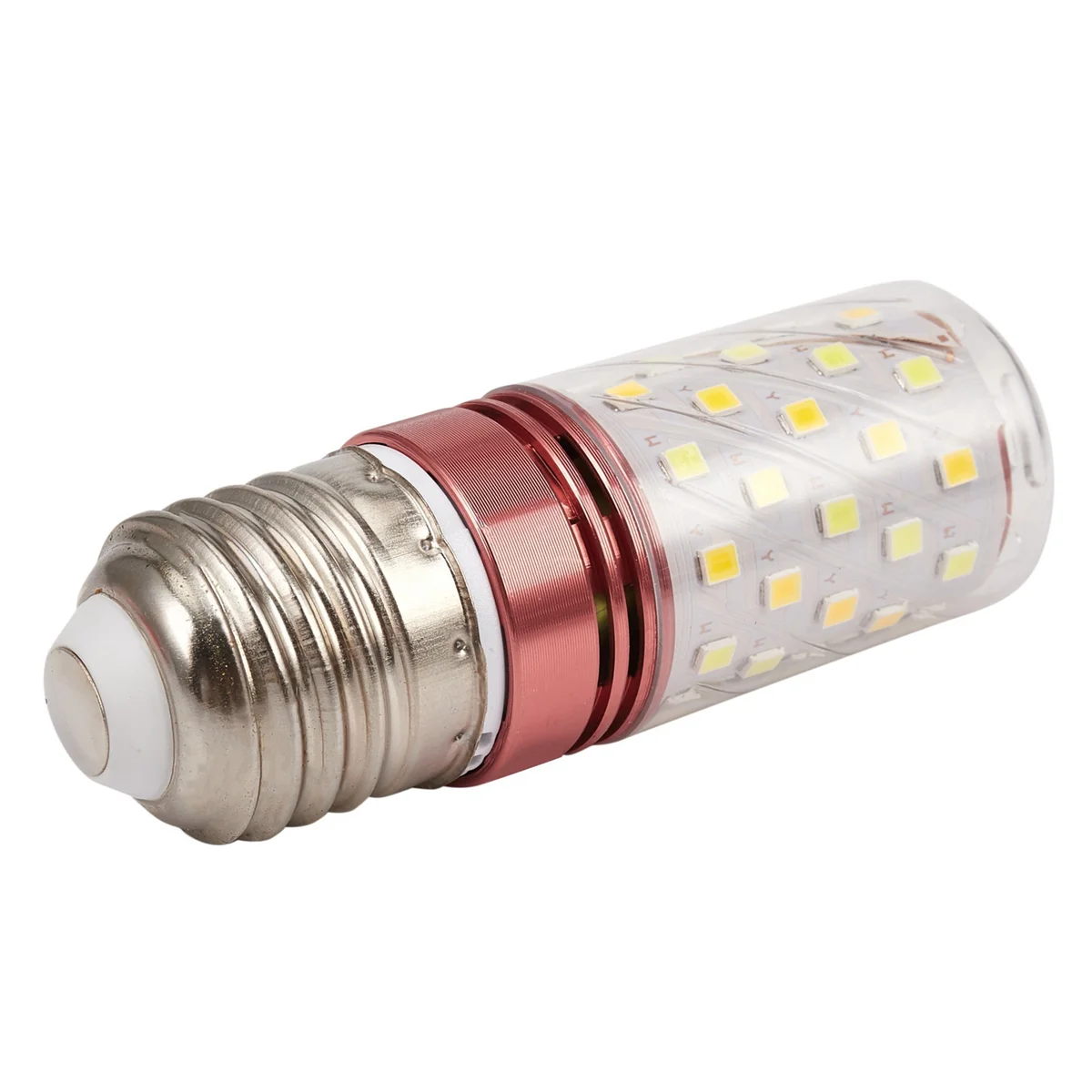BAAU 6X 3 Color Temperatures Integrated SMD LED Corn Lamp E27 AC85V-265V Warm White High Light Energy Conservation 12W