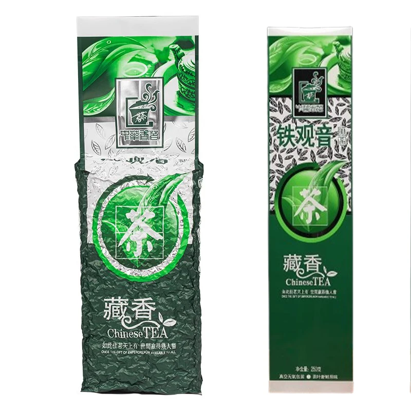 5AAAAA++ 250 גרם / 500 גרם שקיות עומדות ברזל קואן YIN תה ירוק שקיות רוכסן סגנון פו ג'יאן סיני ניתן למחזור איטום ללא אריזה