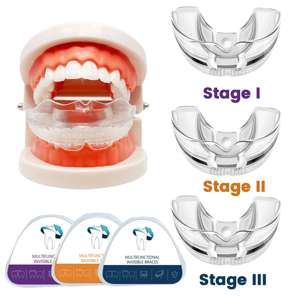 

Orthodontic Braces Dental Braces Smile Teeth Alignment Trainer Instanted Silicone Teeth Retainer Mouth Guard Braces Tooth Tray