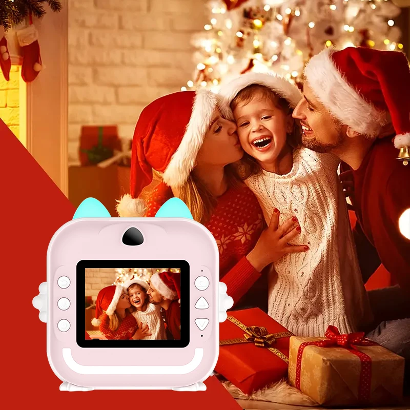 Digital Camera Mini Children Digital Camera For Photography Instant Print Photo Kids Camera Thermal Paper Printer Video Educational Toys Gift