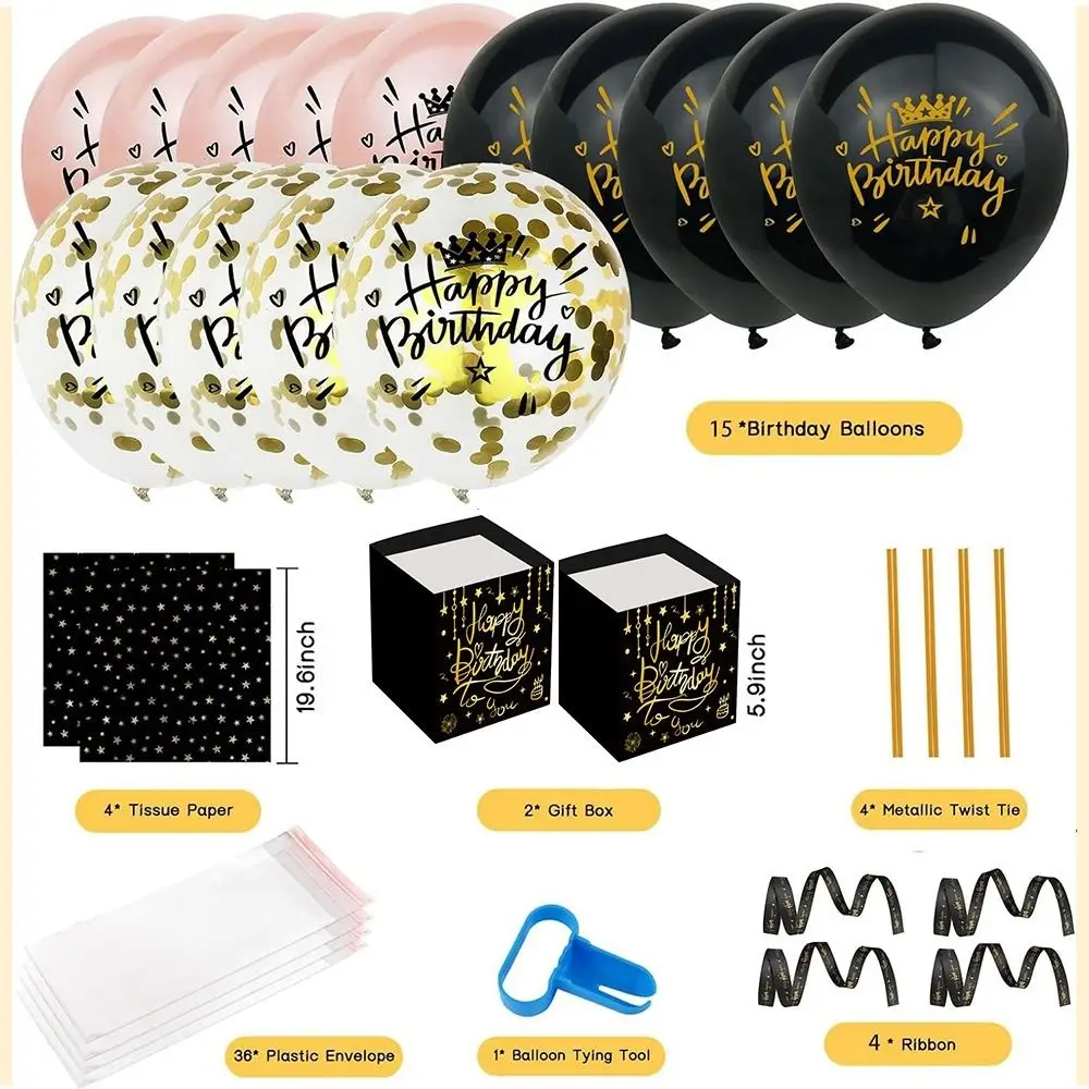 Bargeld-Geschenk, Geld-Geschenkboxen, Ballon-Spardose für Bargeld mit herausziehbarer Karte zum Gute zum Geburtstag für Freunde, Liebhaber, Eltern – Detail 5