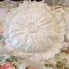 Romantic French Round Pillow Cushion White Lace Pumpkin Pillow Light Luxury Bedroom Living Room Sofa Pillow Exquisite Decoration 1