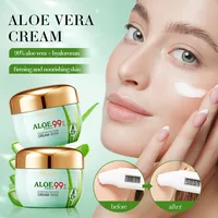 2pcs/kit BIOAQUA Aloe Vera Skin Care Sets Face Eye Cream Moisturizing Hydrating Firming Aloe Creams Face Skin Care Set 2