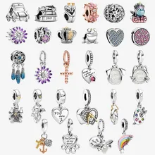

2021 New S925 Sterling Silver Unicorn Drawing Board Electric Car Charm Is Suitable For The Original Pandora Women's Bracelet
