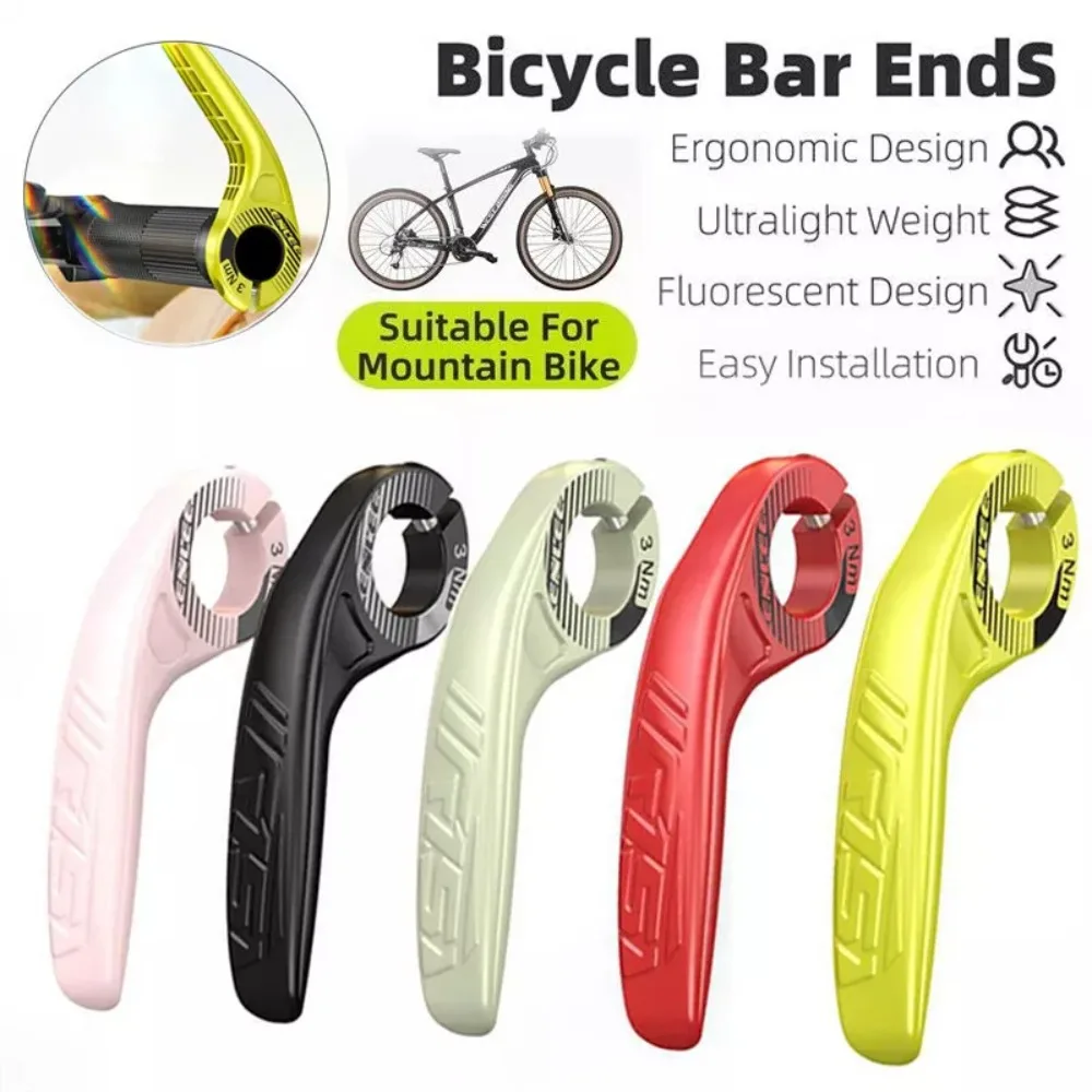1Pair Anti Slip Bike Cycling Handle Grips Adjustable PC Bicycle Handlebar Vice Handle Auxiliary Bicycle Accessories