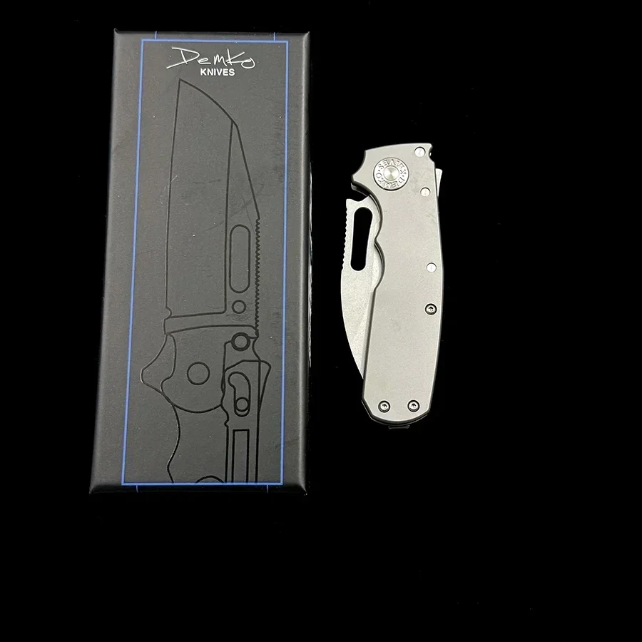 Andrew Demko Shark Cub Deep Carry Ceramic Bearing Titanium Handle Mark S35VN Pocket Folding Tactical Camping Hunting KNIFE 6