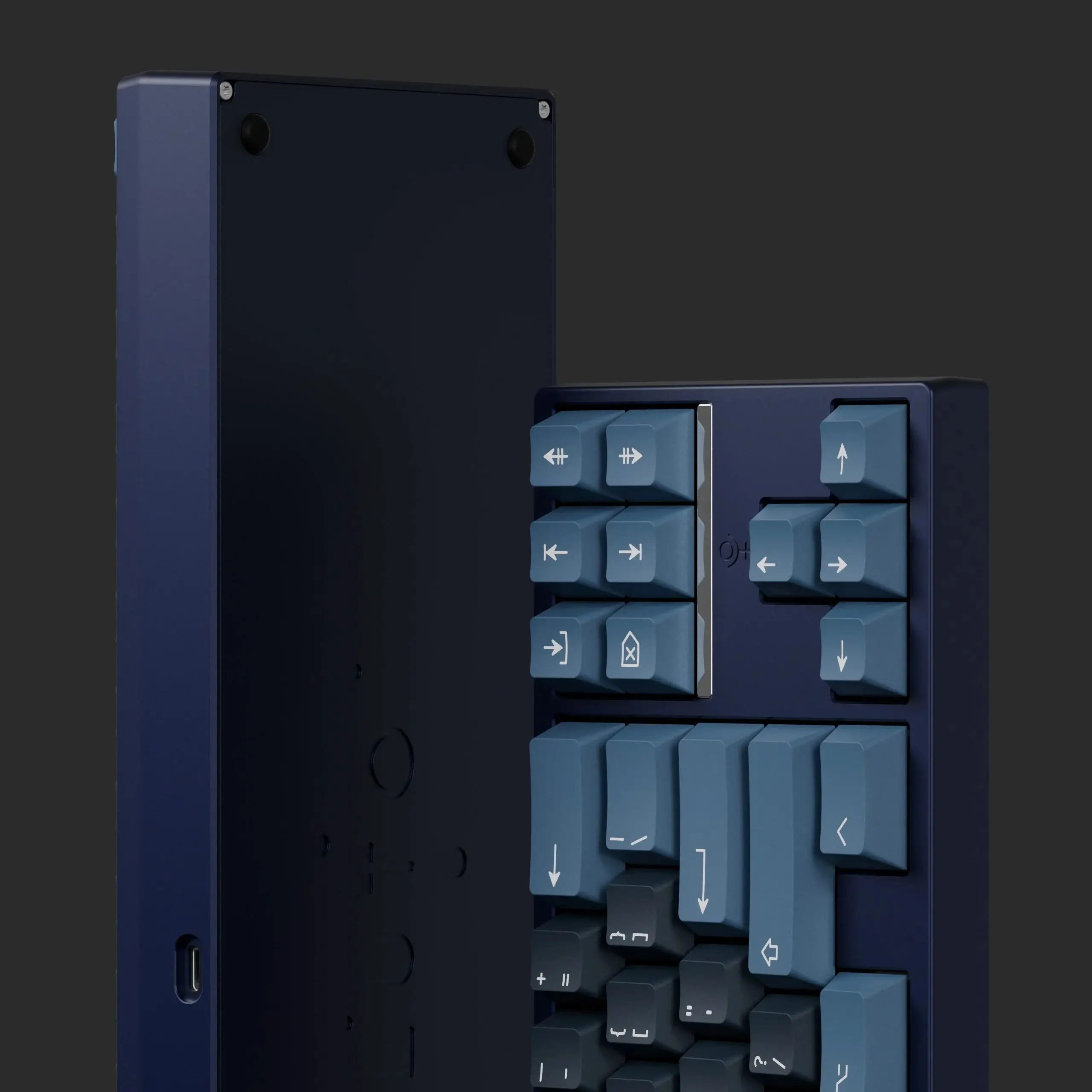 KBDfans アルミニウムキーボードケース 青 KBDfans アルミニウムキーボードケース 青