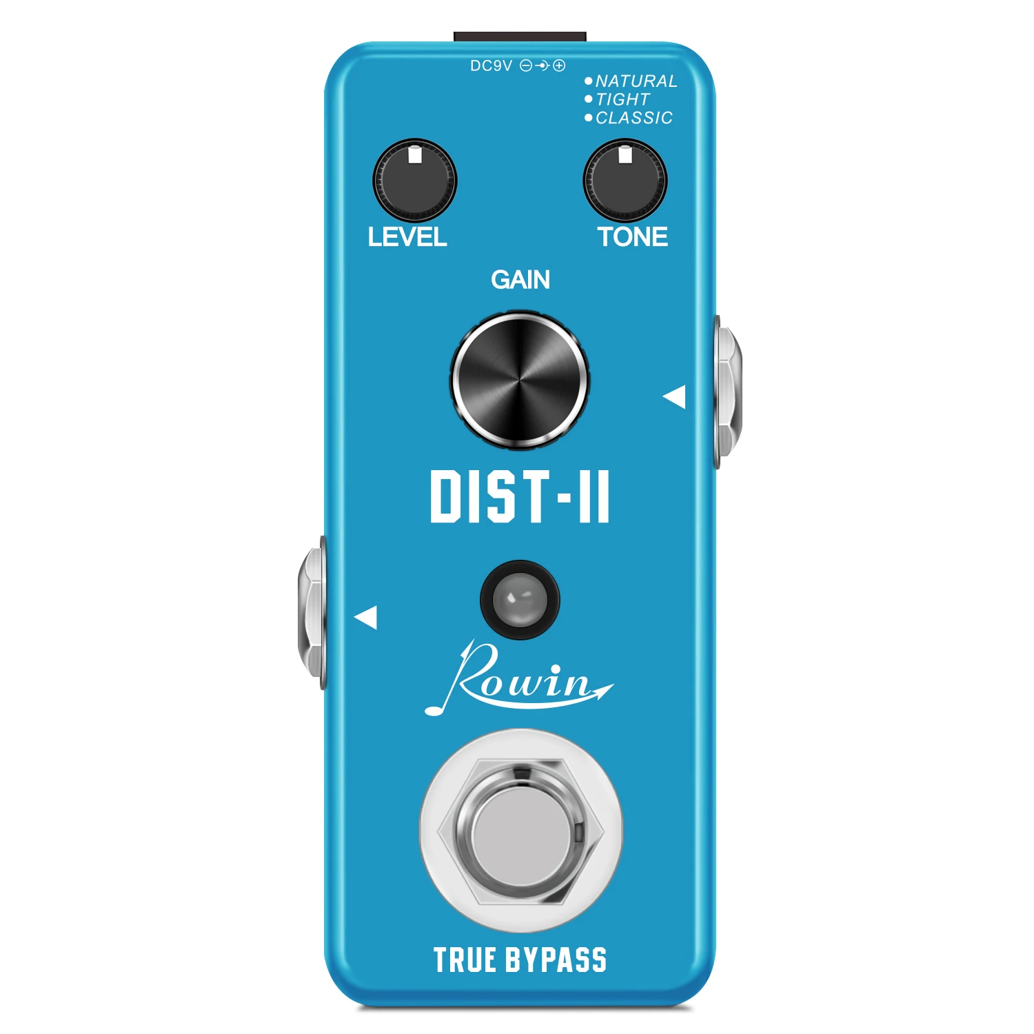 Rowin Heavy Metal Distortion Gitarren-Effektpedal mit 80er- oder 90er-Jahre-Metal-Sounds, Verrückten Metal-Sounds und Kopfhörerausgang – Detail 1