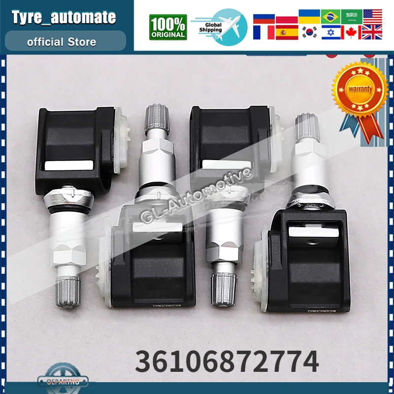 4 Pz Tpms Sensore Di Monitoraggio Della Pressione Dei Pneumatici 36106872774 6872774 Per Alpina Alpina 3 Bmw X3 [G01] Rolls-Royce Ghost Toyota Supra