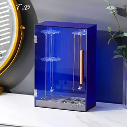 Transparent Acrylic Jewelry Box Organizer Ring Bracelet Jewelry Storage Boxes Women Necklace Earrings Display Stand Accessories
