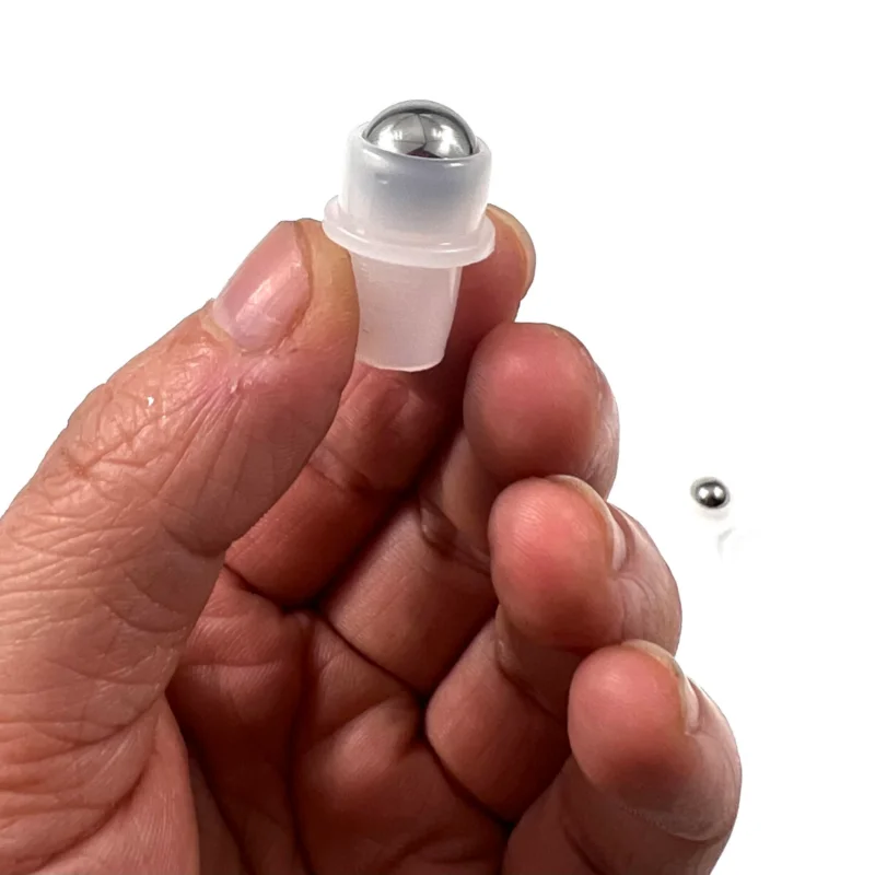 50pcs Stainless Steel Roller Balls for Roll on Bottles Replaces Roller Tops with Metal Balls Fits 16mm Bottle
