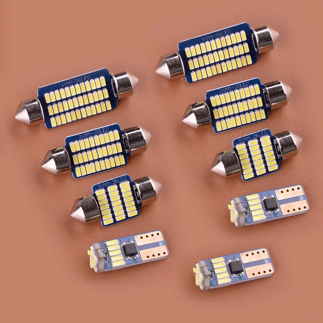 

9 шт., 12 В, 3 Вт, белая фотолампа для Lexus RX300, 1998, 1999, 2000, 2001, 2002, 2003