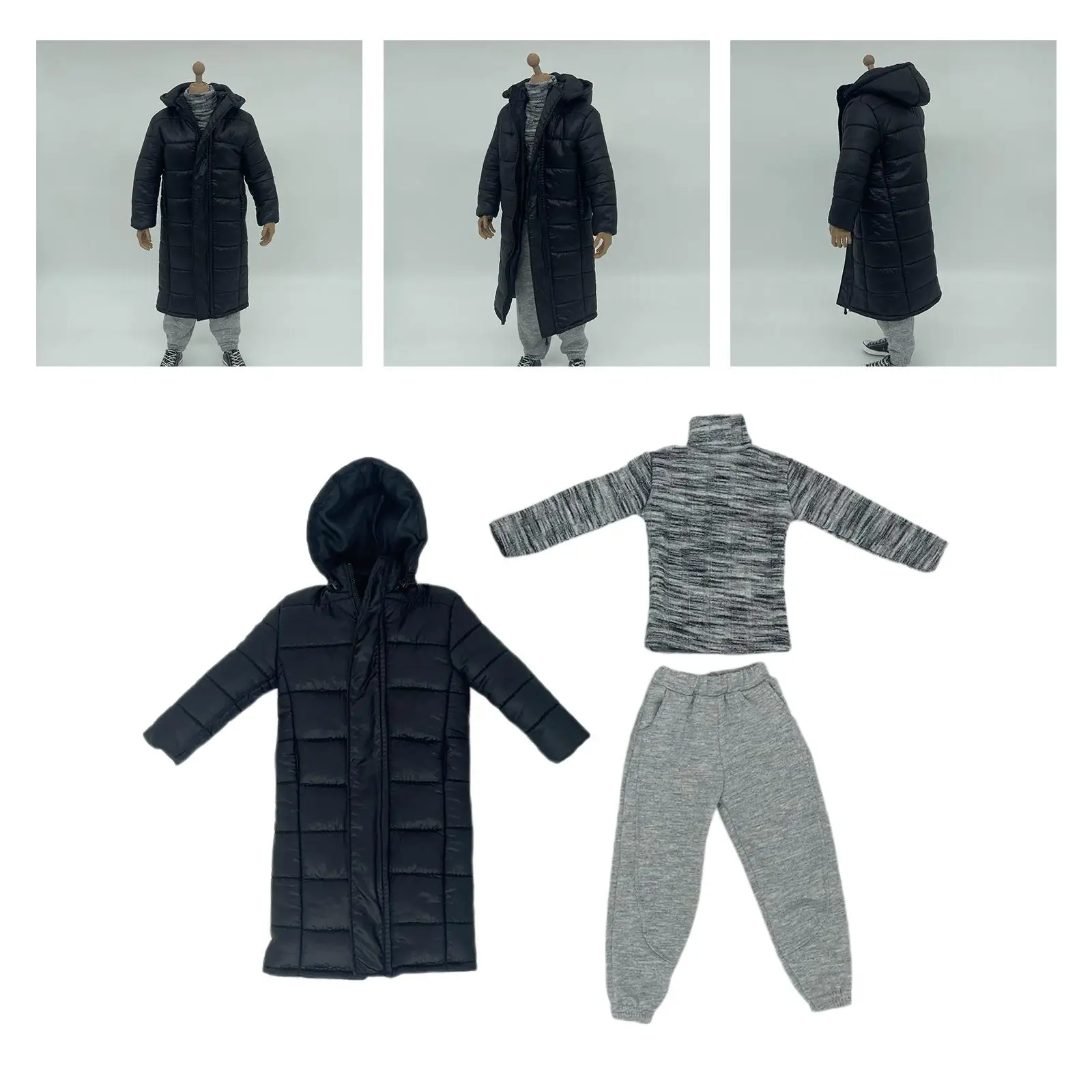 

Fashion 1/6 Scale Male Figure Doll Clothes Hoodie Pants Sweater Outfit Costume Full Suit Handmade for 12inch Men Figures Body