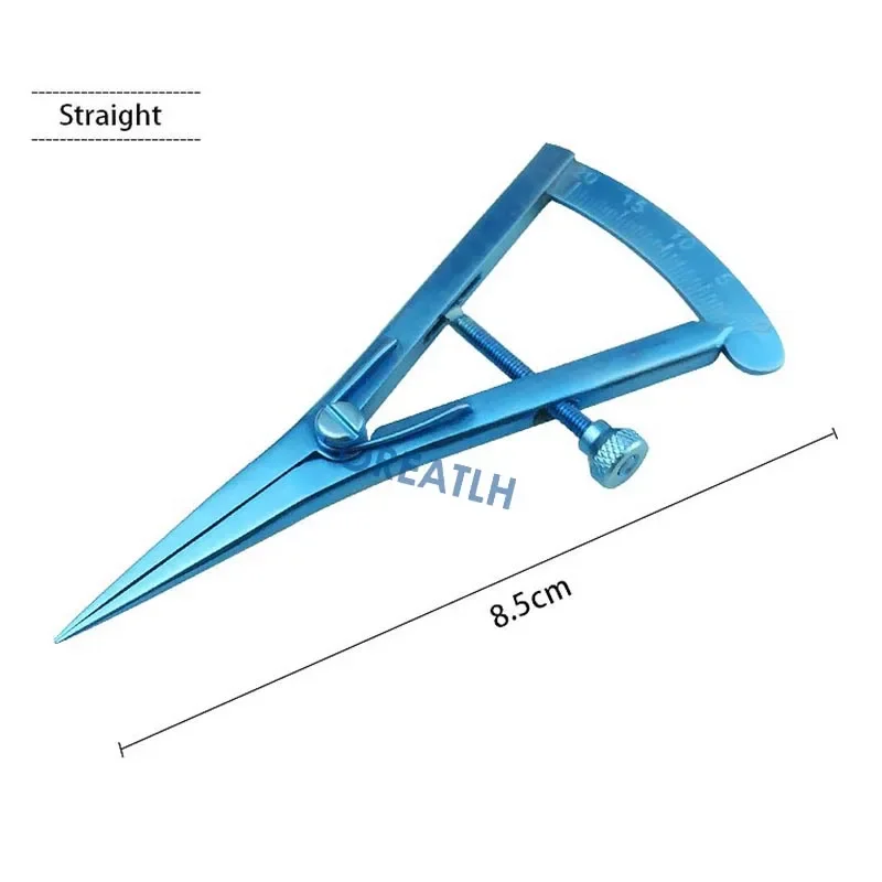 Veterinary Surgical Instruments Ophthalmic Microsurgical Scissors Ophthalmic Castroviejo Caliper Eyelid Calipers Titanium/stainles Steel Veterinary Eye Instrument