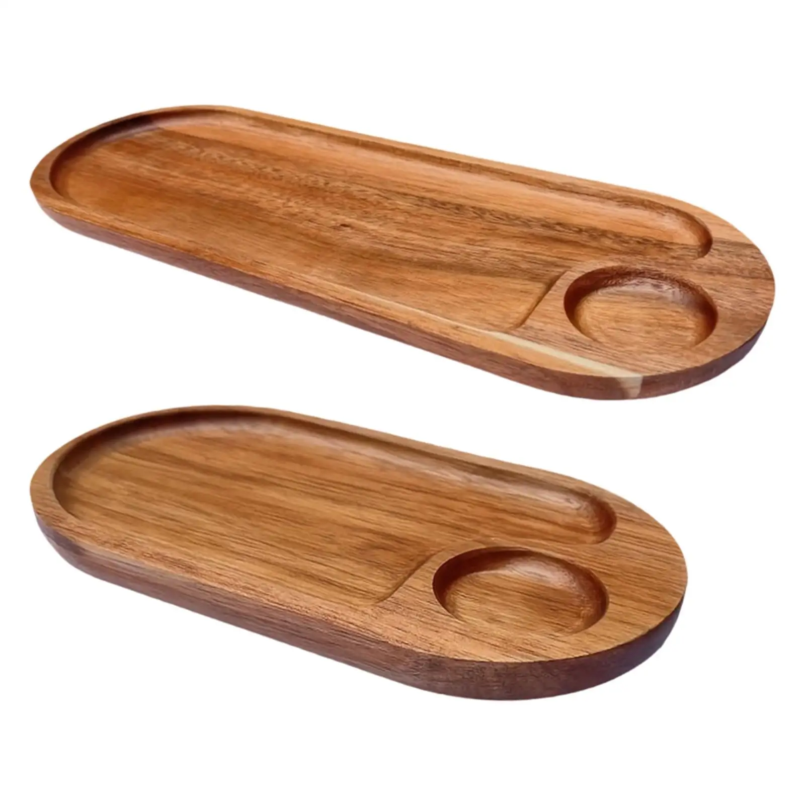 Wooden Tray Dessert Plate Modern Housewarming Gift Dinner Tray Food Tray Food Platter for Home Kitchen Countertop Living Room