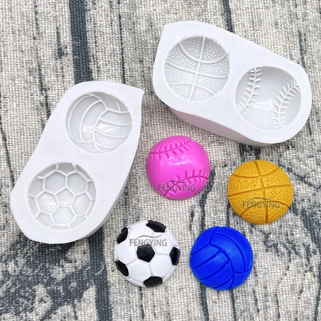 Kosárlabda Baseball Röplabda Labdarúgó -Szilikon Penész Cukorcraft Cupcake Sütő Fondant Sütemény Díszítő Szerszámok