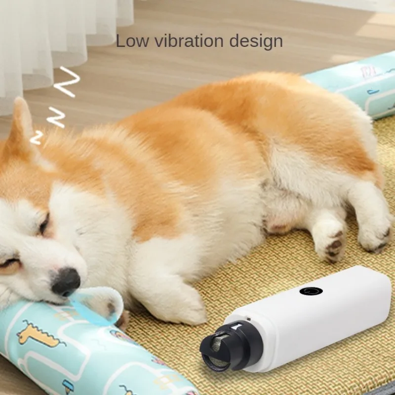 Electric Dog Nail Clippers Grinders Rechargeable USB LED Light Pet