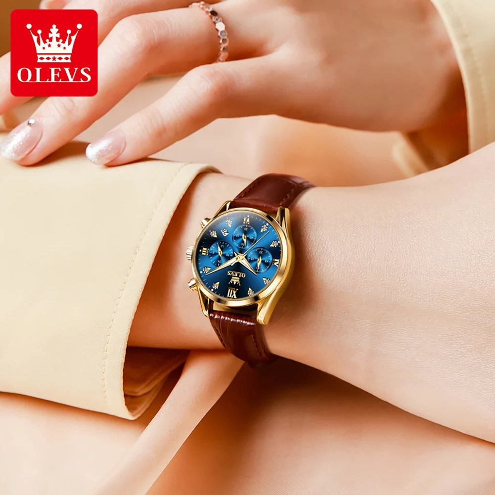 OLEVS 5523 العلامة التجارية الأصلية ساعات نسائية م...