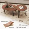 Set of 2 Coffee Table,Nesting Side Table, Living Room Sofa End Table, Bedside Table for Home and Office 4