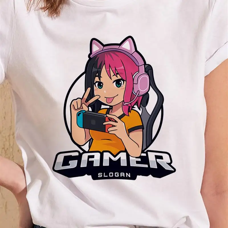 

Unisex Print Women Print Fashion Casual Summer Funny Clothing T-Shirts Kawaii Cartoon Short Sleeve Clothes Ladies Women Female