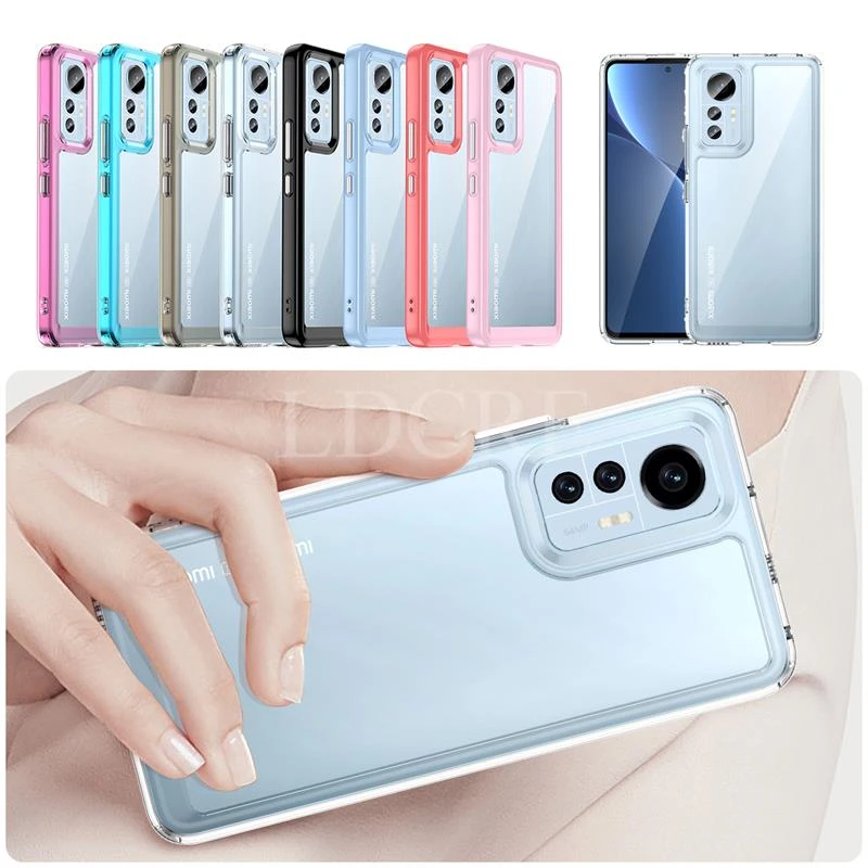 For Xiaomi 12 Lite Case Silicone Clear For Xiaomi 12 Lite Case TPU Phone Cover For Mi 12S Pro Ultra 12 Lite Cover Protector Capa