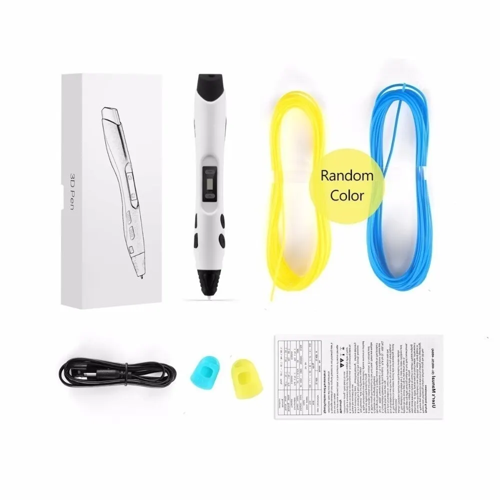 SUNLU 3D Printing Pen SL-300A Support PLA/ABS/PCL Filament 1.75mm Low Temperature & Speed Control 3d printing pen