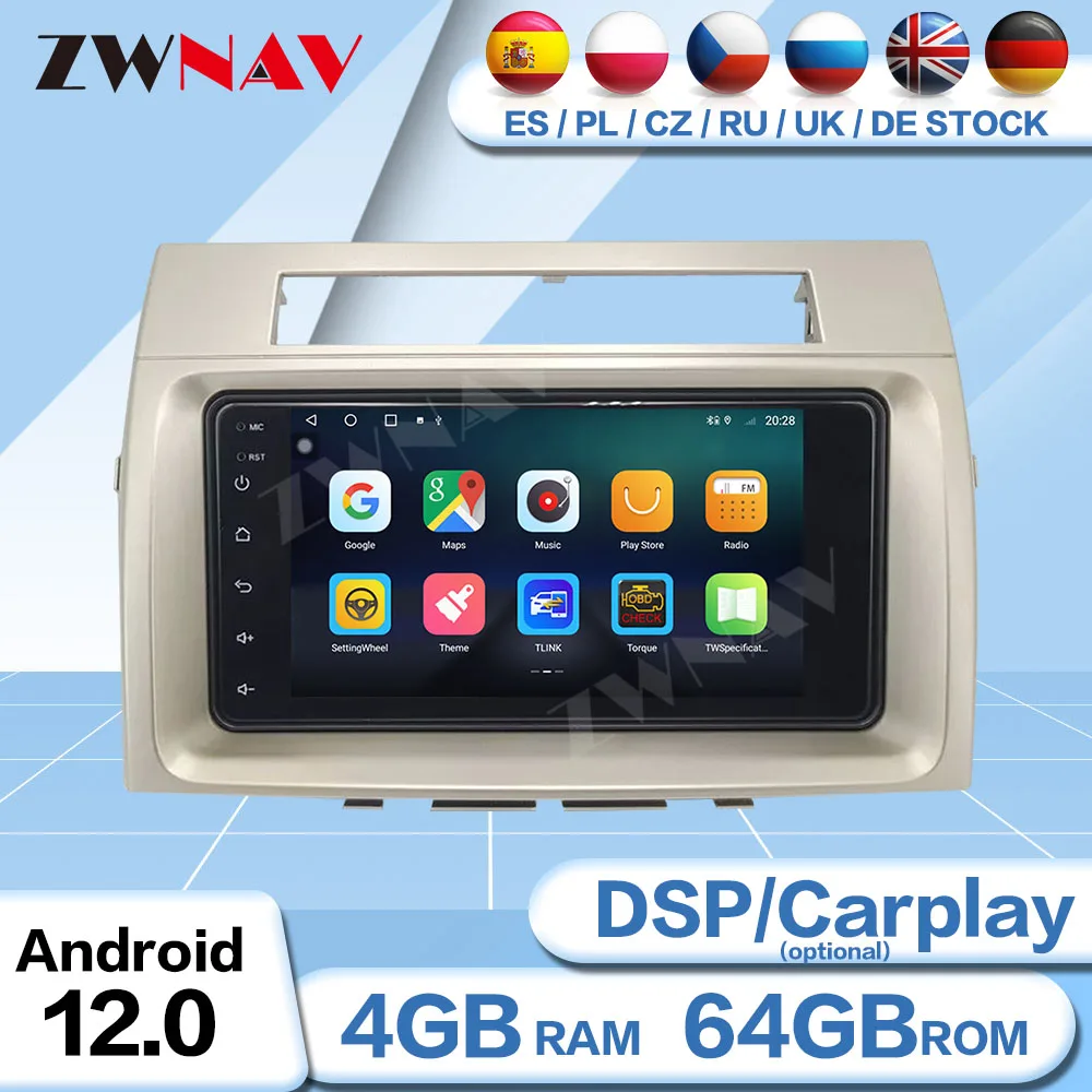 Schermo Carplay Per Toyota Corolla Verso 2006 2007 2008 Autoradio Android Audio Stereo Auto Gps Automotive Multimedia Head Unit