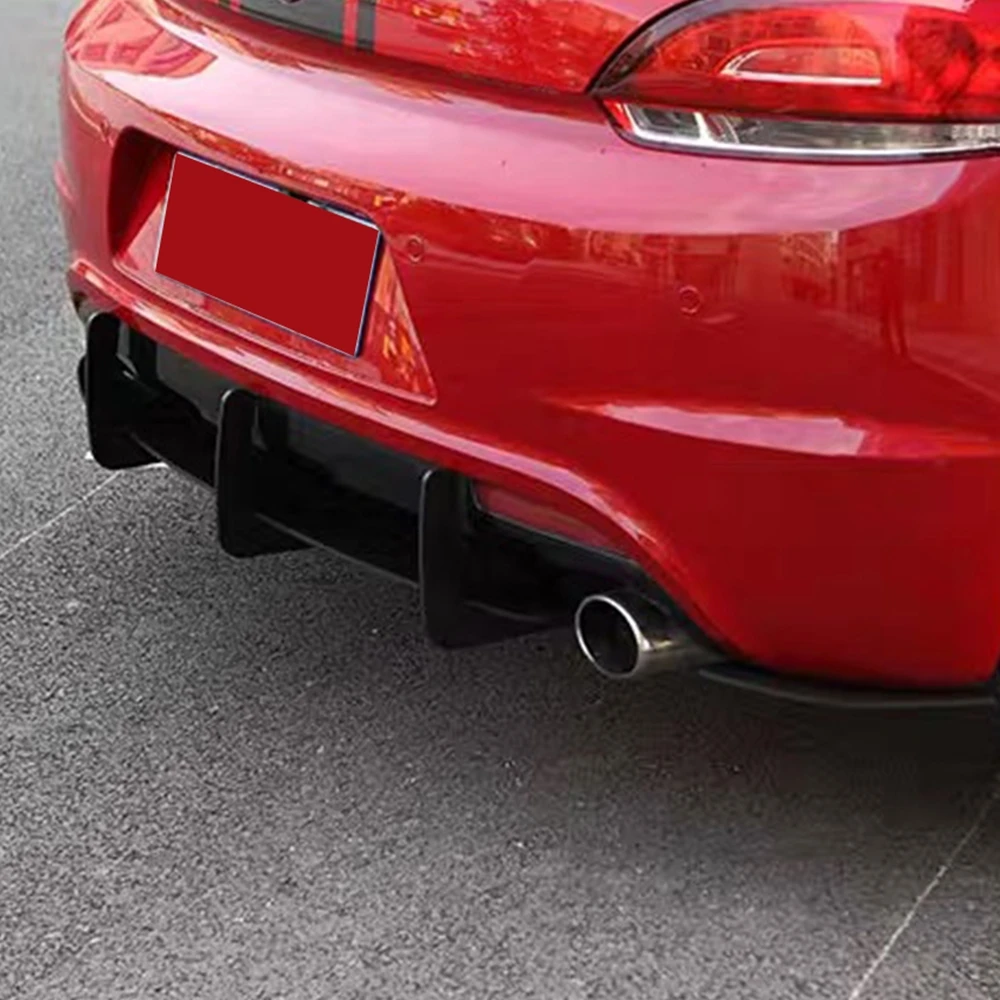 Paraurti posteriore Diffusore Splitter Canard Fin Auto Boot Staffa Spoiler Piastra Labbro Per Volkswagen VW Scirocco R 2015-2016 - immagine 5