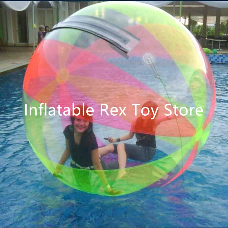 Spedizione Gratuita Water Zorb Ball Per Gioco In Piscina Umana 1.5M/2M Dia Gonfiabile Water Walking Ball Pvc Water Balloon Cerniera Tedesca
