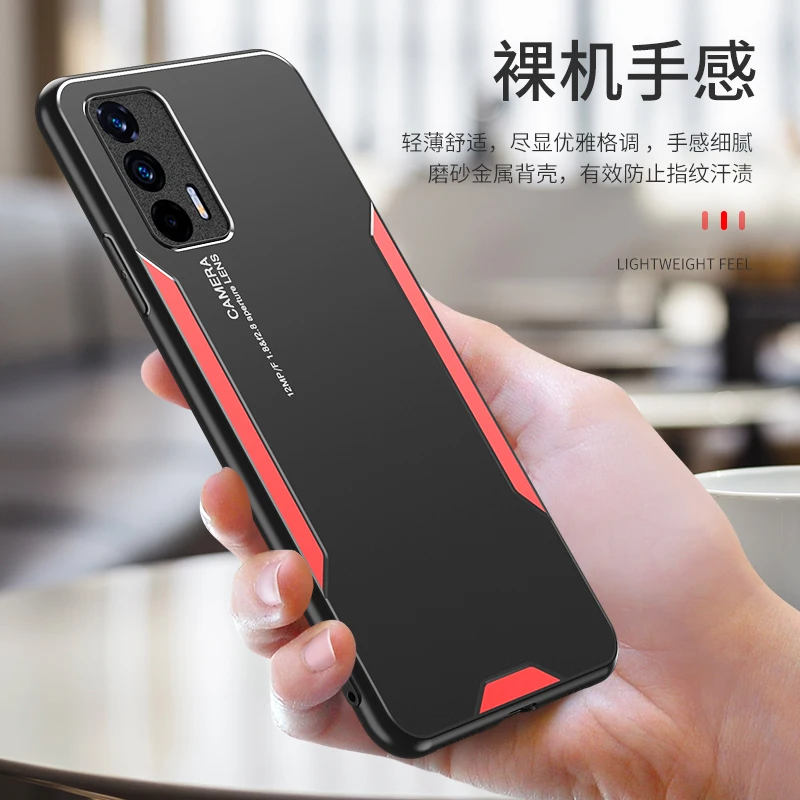Realme Gt 5G 5 Se Neo2 2T 3 Gt2 Pro Gt3 Custodia Di Lusso Intaglio Laser Cover Posteriore In Metallo Realme Gt Neo Master Custodia Protettiva Antiurto