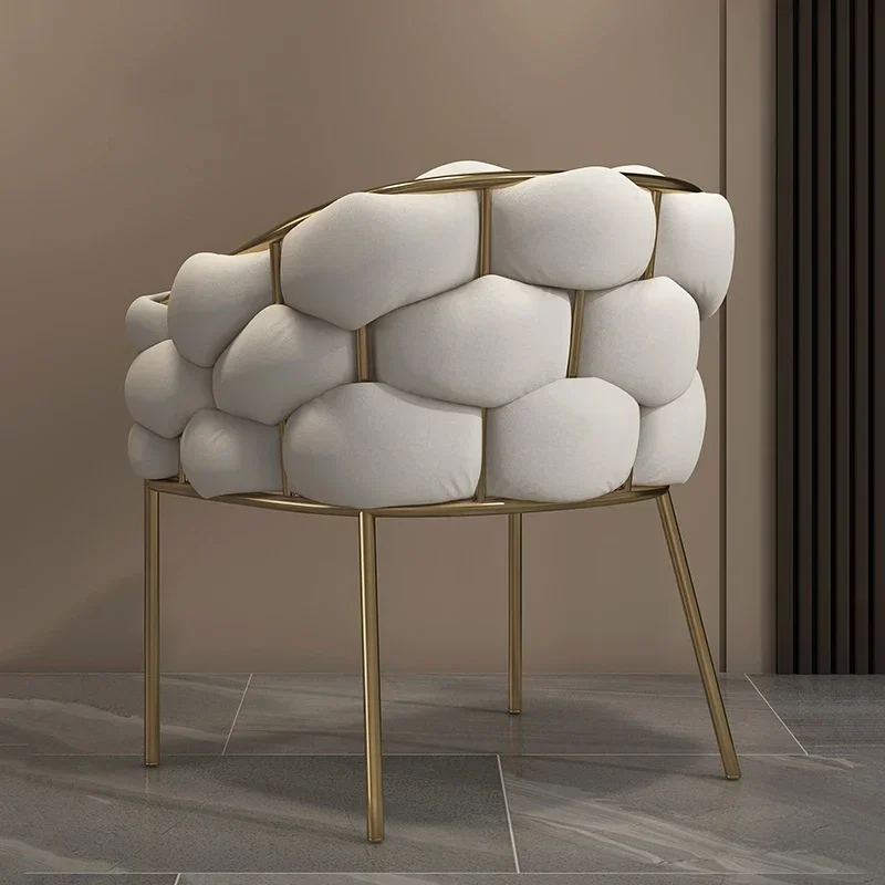 Dining Chair Gamer Nordic Dining Chair Accent Office Salon White Lounge Modern Chair Bedroom Kitchen Occasional Sillas Furniture HY