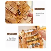 J6BB 60 Degree Rotating Makeup Organizers Stylish Rotating Cosmetic Organizers Storage Rack for Home or Professional Use 2