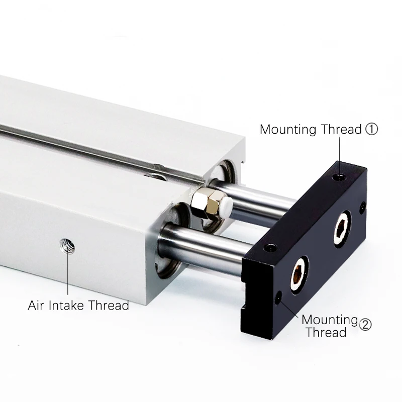 curso longo, PTFE, TN10x300, 16x200, 20x400, 200mm a 500mm