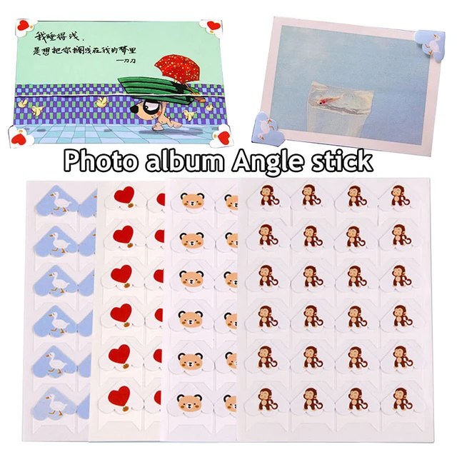 Scrapbooking Corners Stickers  Stickers Paper Album Corners - 24 Pcs/lot  Diy Cartoon - Aliexpress