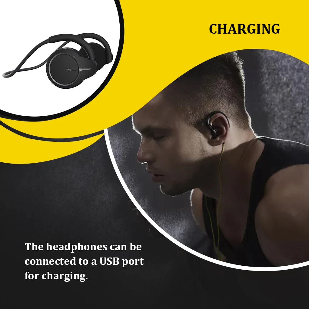 

Bluetooth-Compatible V5 0 Headphones Sports Wireless Neckband Headset