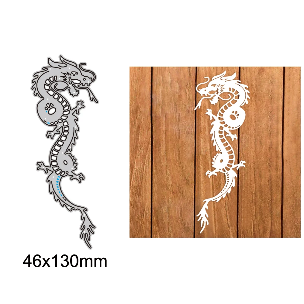

Dragon Chinese Festival Cutting Dies for Diy Scrapbooking Album Card Making Decoration Paper Craft Metal Die Cuts Knife Mold