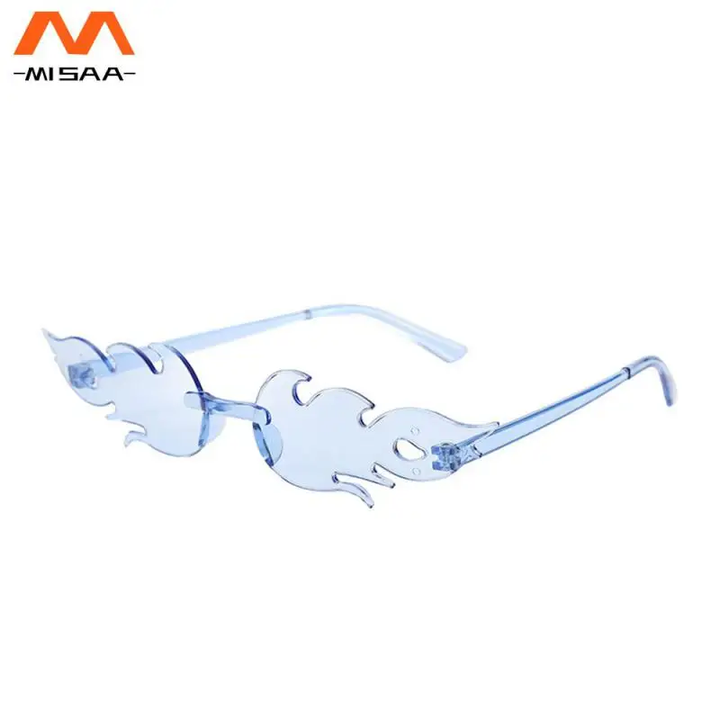  Glasses Candy Color Sunglasses Flame Sunglasses All-in-one Mirror Portable 