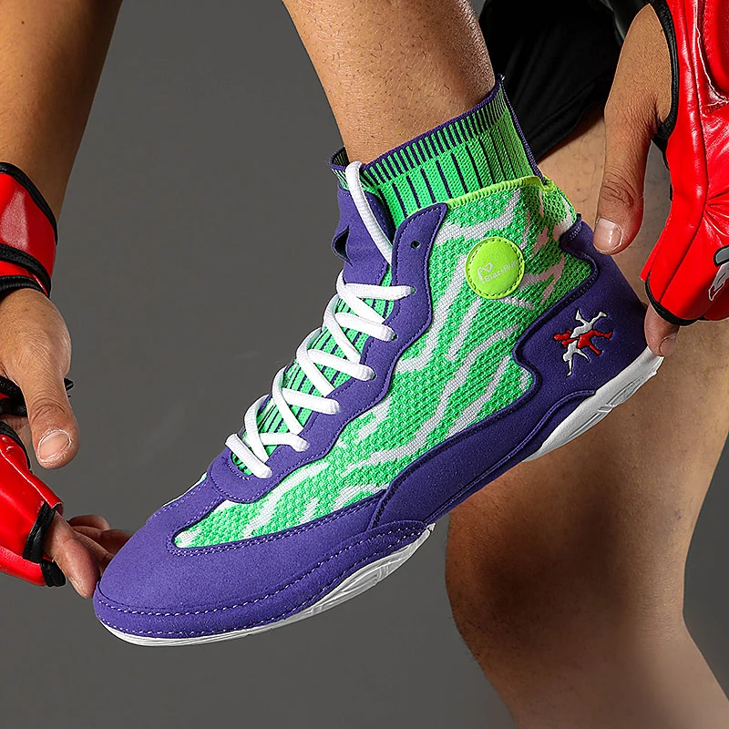 Professional Wrestling Shoes for Men Breathable Boxing Training Boot Comfortable Wrestling Fighting Shoes Men Combat Sneakers