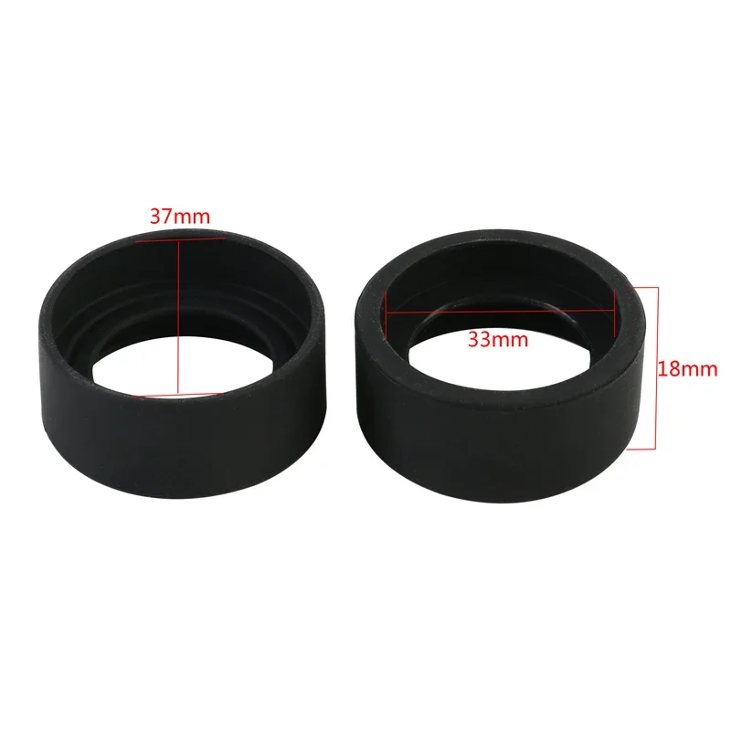 2 Pcs/set Cover Guards Eye Shields 34MM Outside Diameter Rubber Eyepiece Goggles for Stereo Binocular Trinocular Microscope-eye protector cups