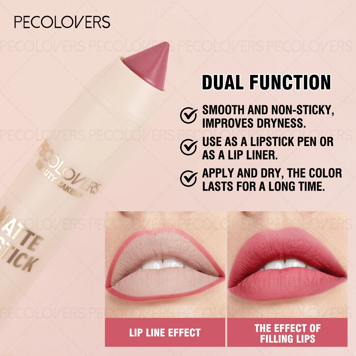 Lip Liner, Depicts Lip Contours, Plumps Lips, Suitable for A Variety of Makeup Looks, Waterproof, Lip Cosmetics - 3