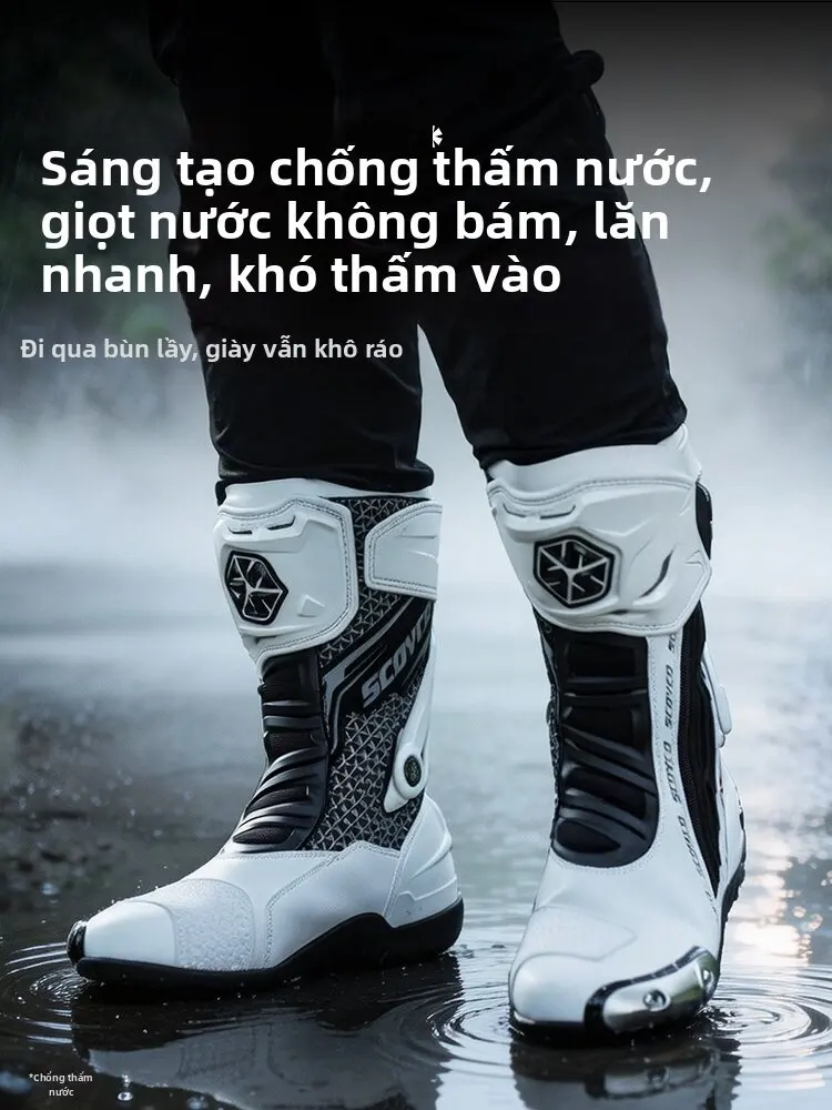 SCOYCO | Giày Đi Mô Tô Đạt Chuẩn Bảo Hộ CE 2 Dành Cho Mọi Mùa