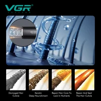 VGR Sèche-cheveux professionnel puissant Moteur sans balais amélioré 110 000 tr/min Souffleur Promotion Convient aux salons de coiffure à domicile Sèche-cheveux ionique V-469 3