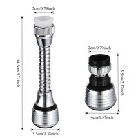 Water Tap Extension Water Faucet Extender Anti-Splash Heads Kitchen Faucets Extender Spare Parts Faucets Extended Aerator Filter 6