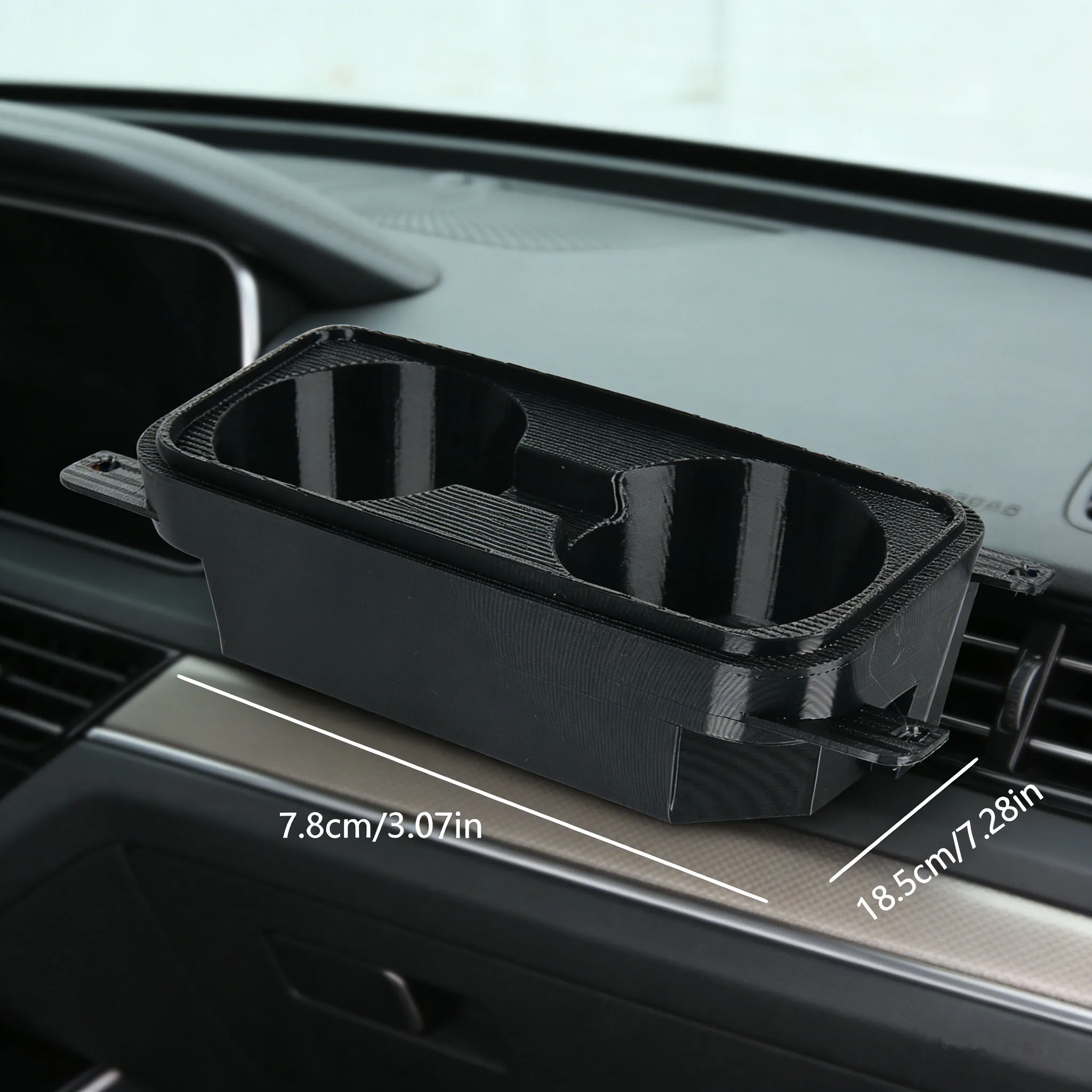 BMW E90/E91/E92/E93 2005-2012 용 더블 컵 홀더 센터 콘솔 안정적이고 견고한 미끄럼 방지 보관함 자동차 인테리어 액세서리