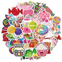 

10/30/50PCS Cartoon Cute Colorful Candy Graffiti Stickers Decoration Luggage Laptop IPad Skateboard Waterproof Sticker Wholesale